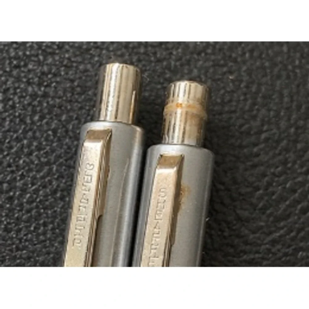 Vintage Sheaffer Reminder Ballpoint Pen Mechanical Pencil Set Brushed Steel USA